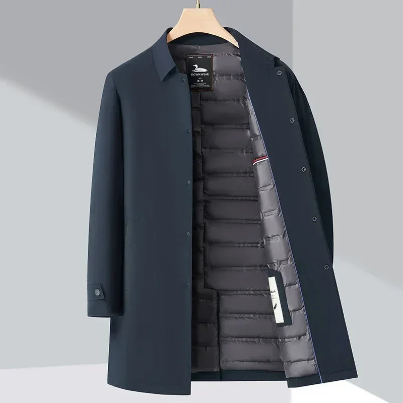 HARRISON OF CALIFORNIA | INSULATED TRENCH COAT FOR MEN