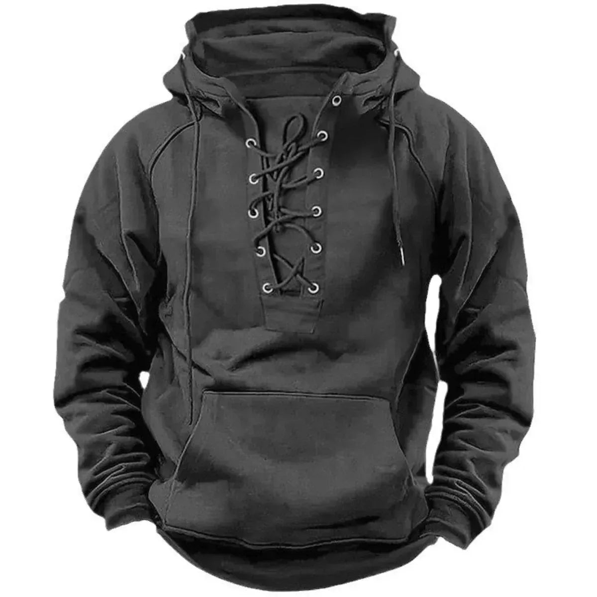 HARRISON OF CALIFORNIA | HOODED SWEATSHIRT WITH LACES FOR MEN