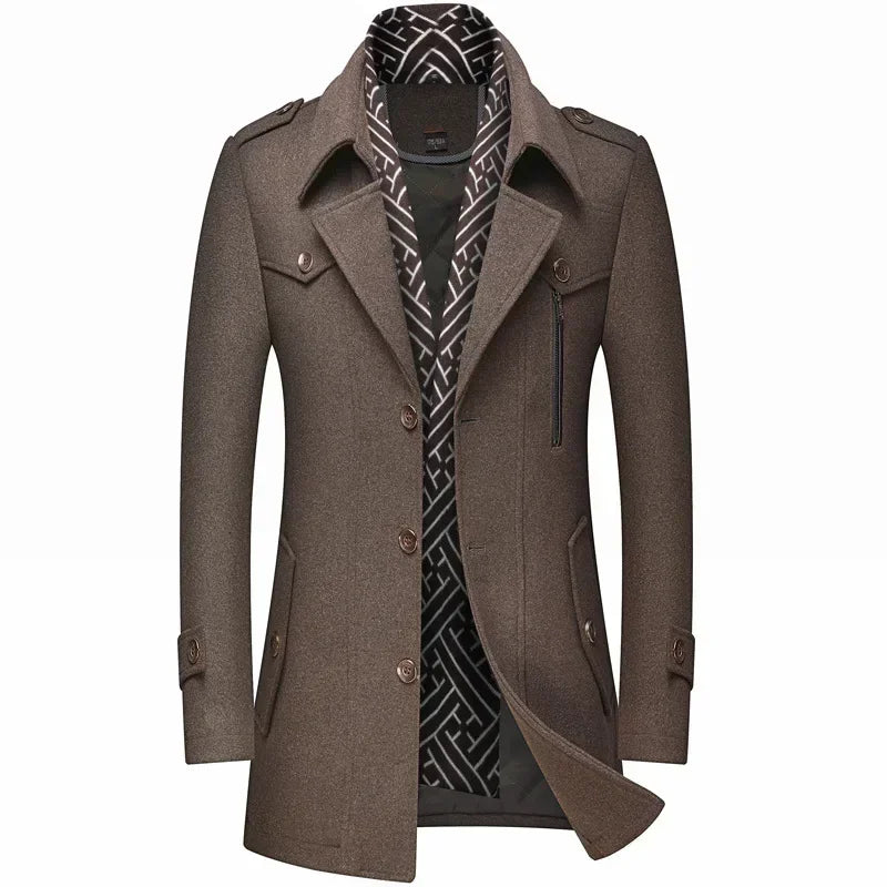 HARRISON OF CALIFORNIA | WINTER WOOL COAT FOR MEN
