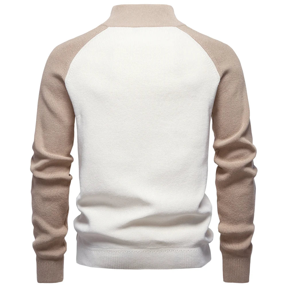 HARRISON OF CALIFORNIA | QUARTER ZIP SWEATER FOR MEN