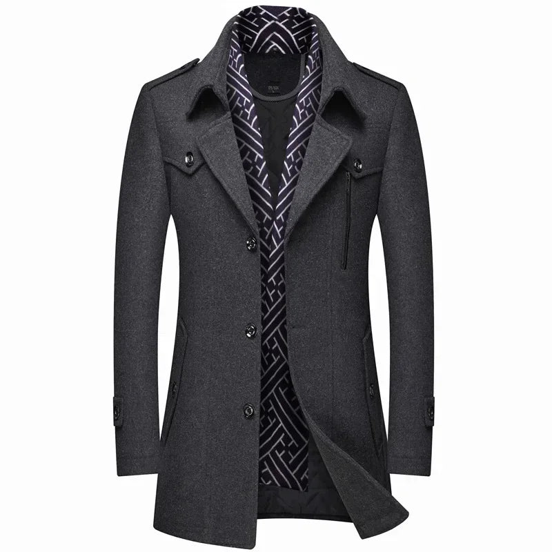 HARRISON OF CALIFORNIA | WINTER WOOL COAT FOR MEN