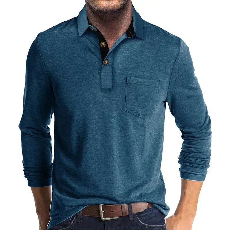 HARRISON OF CALIFORNIA | CLASSIC LONG SLEEVE POLO FOR MEN