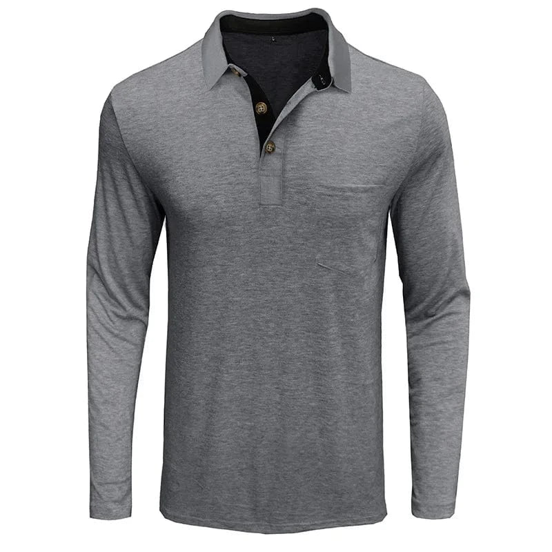 HARRISON OF CALIFORNIA | CLASSIC LONG SLEEVE POLO FOR MEN