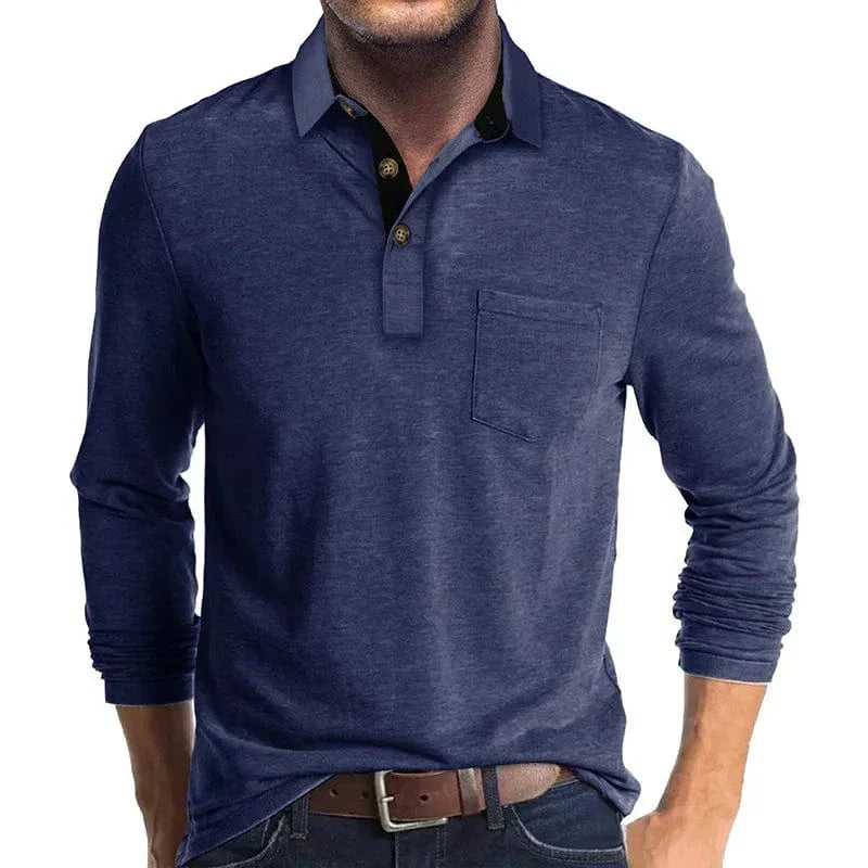 HARRISON OF CALIFORNIA | CLASSIC LONG SLEEVE POLO FOR MEN