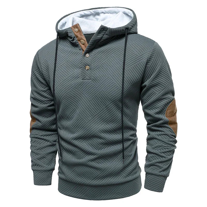 HARRISON OF CALIFORNIA | SLIM FIT HALF-BUTTON SWEATER FOR MEN