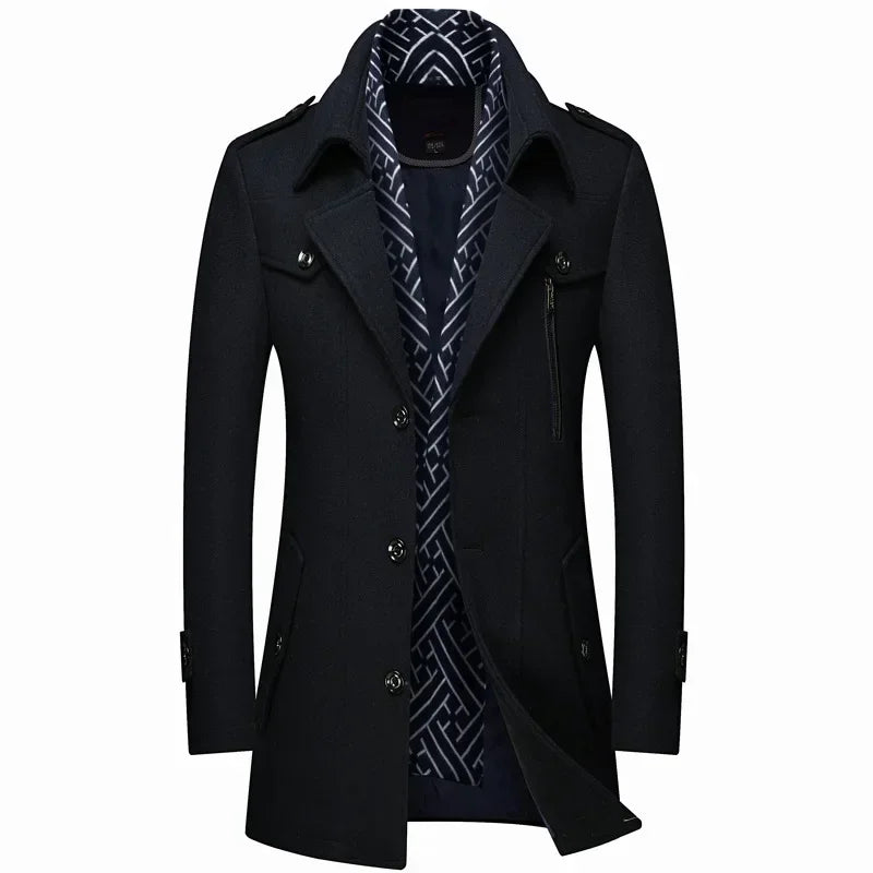 HARRISON OF CALIFORNIA | WINTER WOOL COAT FOR MEN