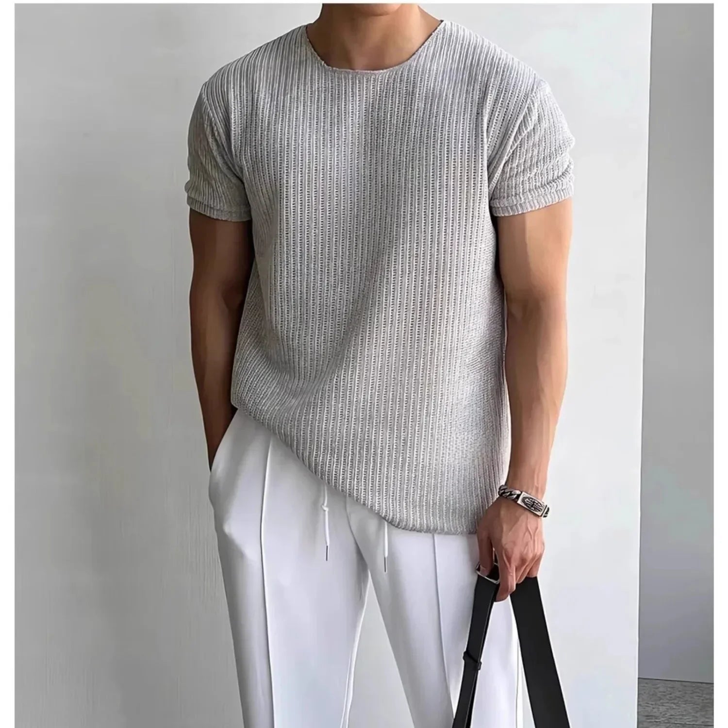 HARRISON OF CALIFORNIA | KNIT T-SHIRT FOR MEN