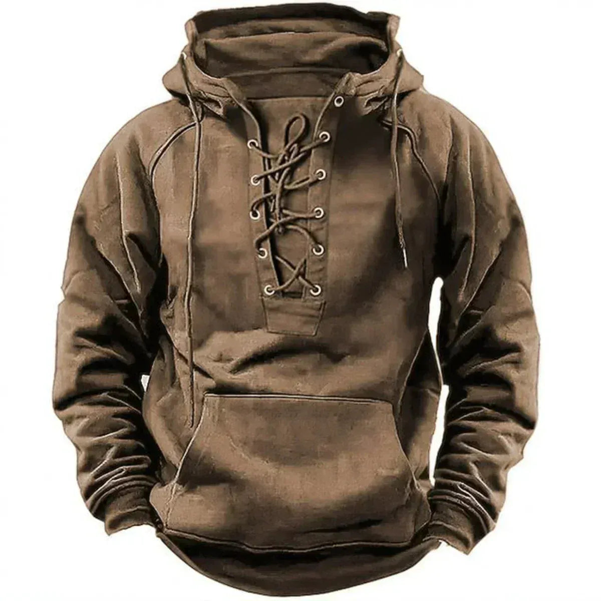 HARRISON OF CALIFORNIA | HOODED SWEATSHIRT WITH LACES FOR MEN