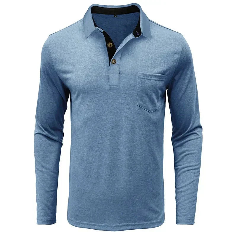 HARRISON OF CALIFORNIA | CLASSIC LONG SLEEVE POLO FOR MEN