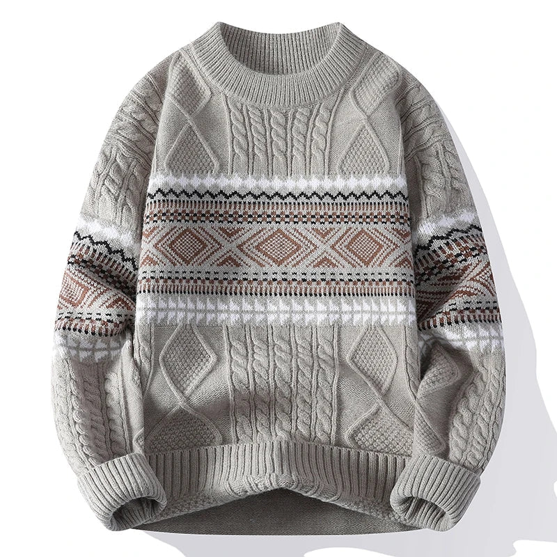 HARRISON OF CALIFORNIA | NORDIC KNIT PULLOVER FOR MEN
