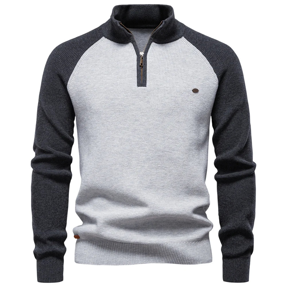 HARRISON OF CALIFORNIA | ZIPPERED PULLOVER FOR MEN