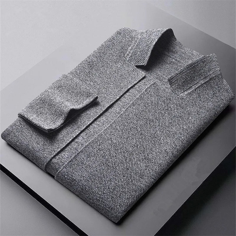HARRISON OF CALIFORNIA | KNITTED WOOL CARDIGAN FOR MEN