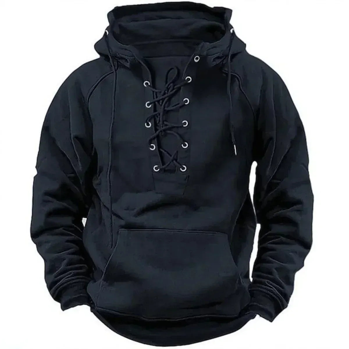HARRISON OF CALIFORNIA | HOODED SWEATSHIRT WITH LACES FOR MEN