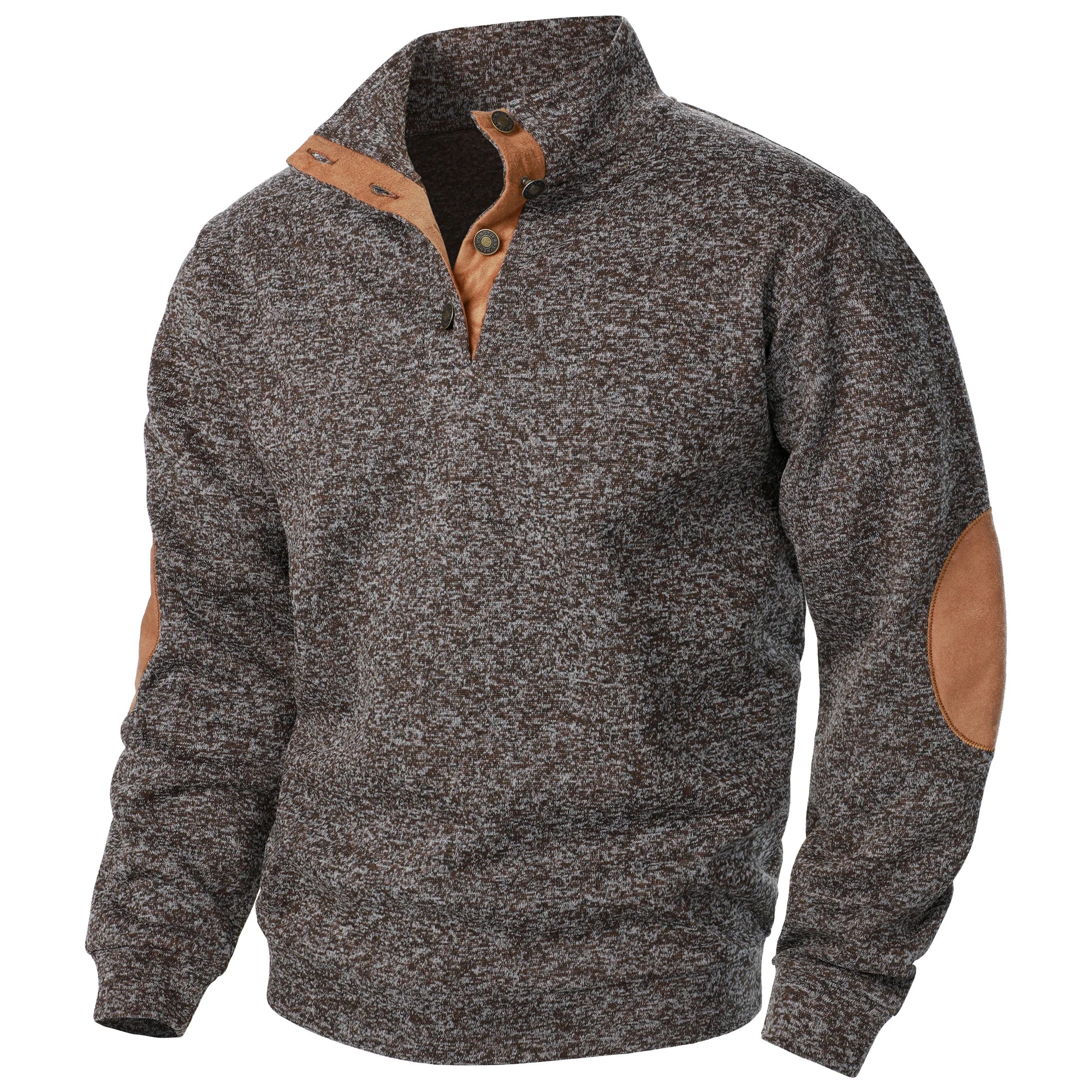 HARRISON OF CALIFORNIA | BUTTON-IN KNIT SWEATER FOR MEN