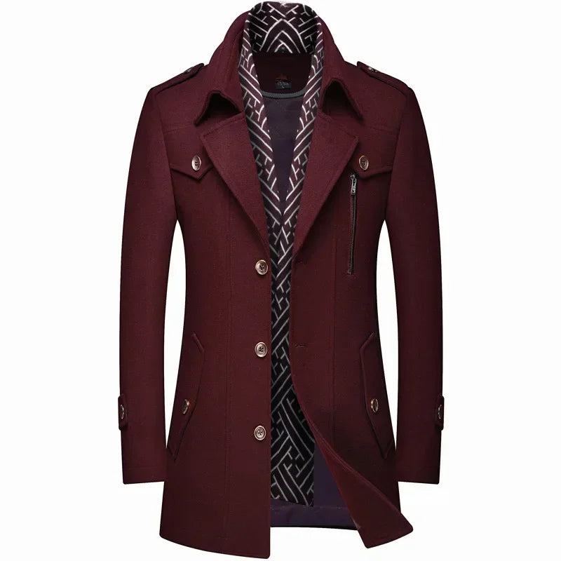 HARRISON OF CALIFORNIA | WINTER WOOL COAT FOR MEN