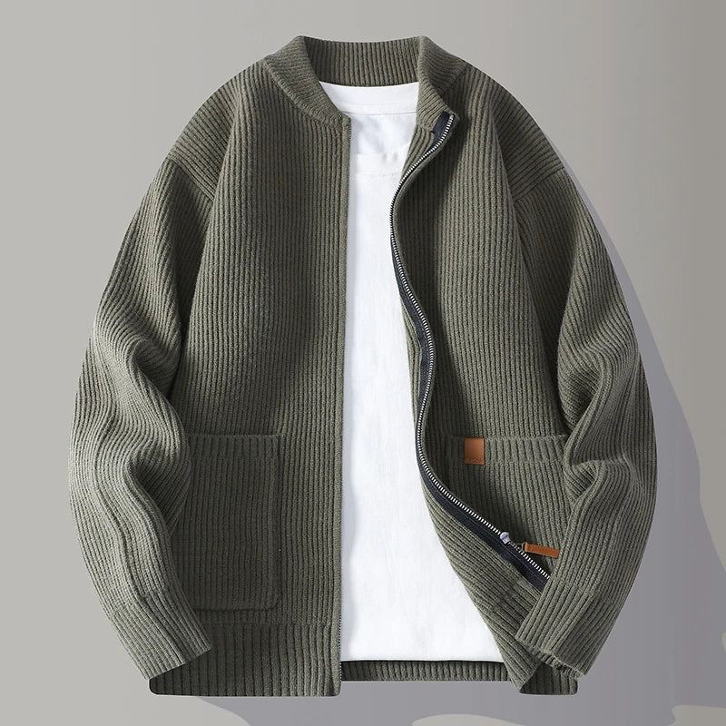 HARRISON OF CALIFORNIA | RIBBED KNIT JACKET FOR MEN