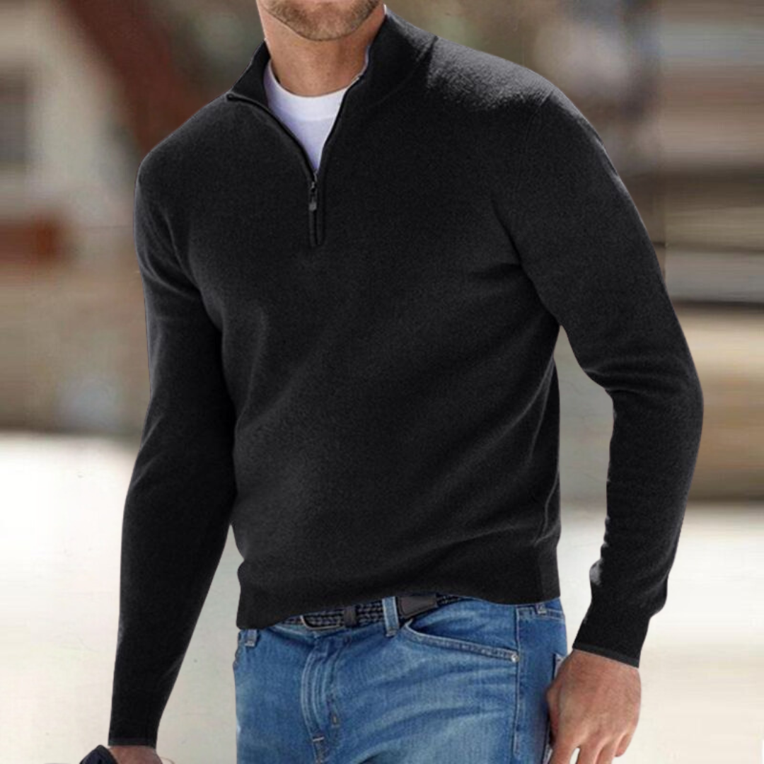 HARRISON OF CALIFORNIA | ZIP-UP PULLOVER FOR MEN