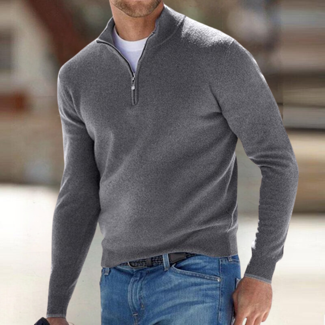 HARRISON OF CALIFORNIA | ZIP-UP PULLOVER FOR MEN