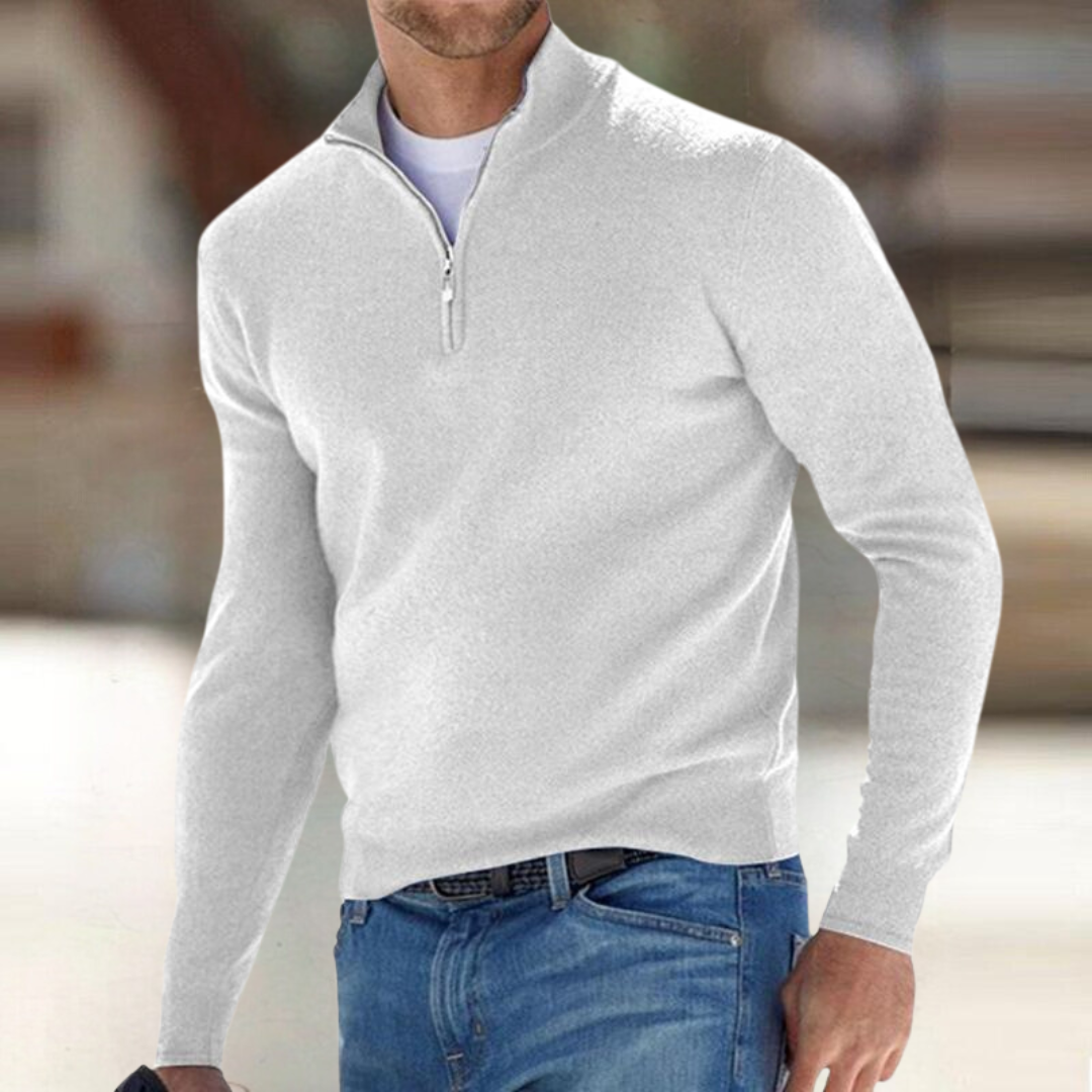 HARRISON OF CALIFORNIA | ZIP-UP PULLOVER FOR MEN