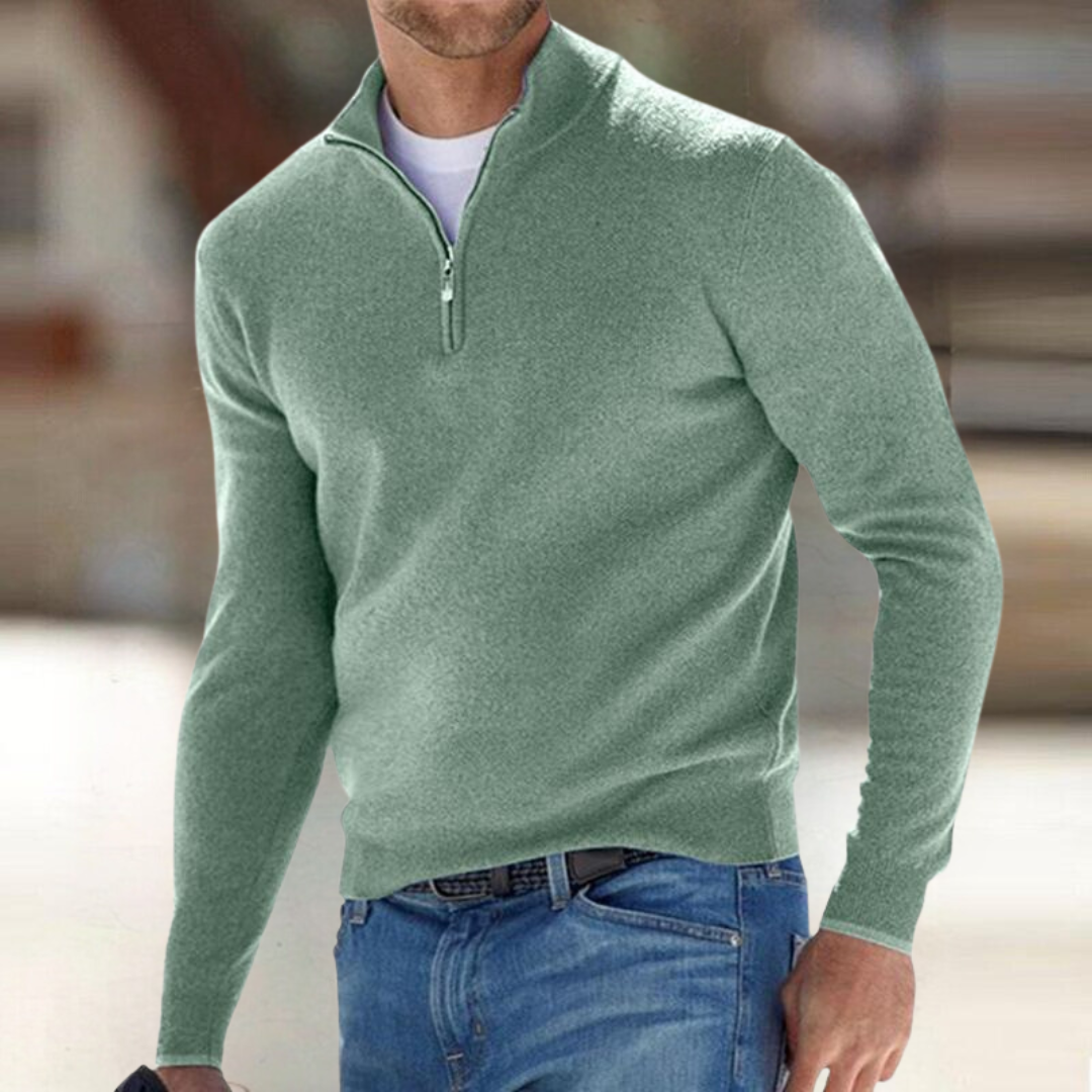 HARRISON OF CALIFORNIA | ZIP-UP PULLOVER FOR MEN
