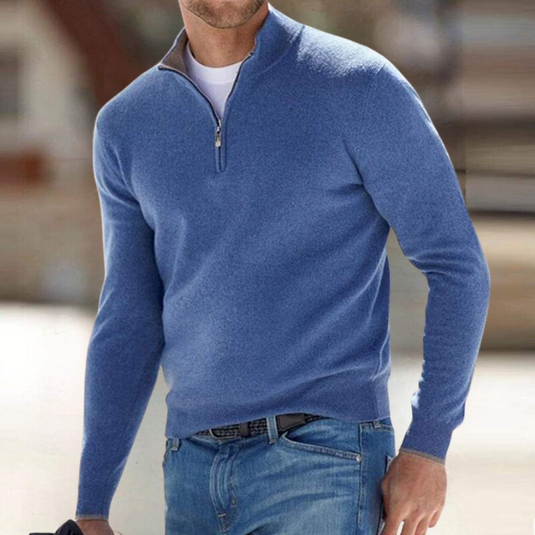 HARRISON OF CALIFORNIA | ZIP-UP PULLOVER FOR MEN