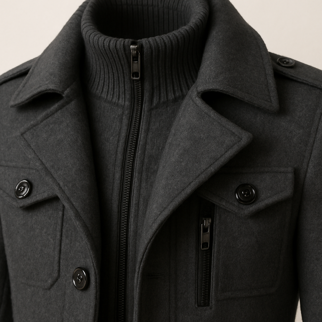 HARRISON OF CALIFORNIA | LONG WINTER COAT FOR MEN