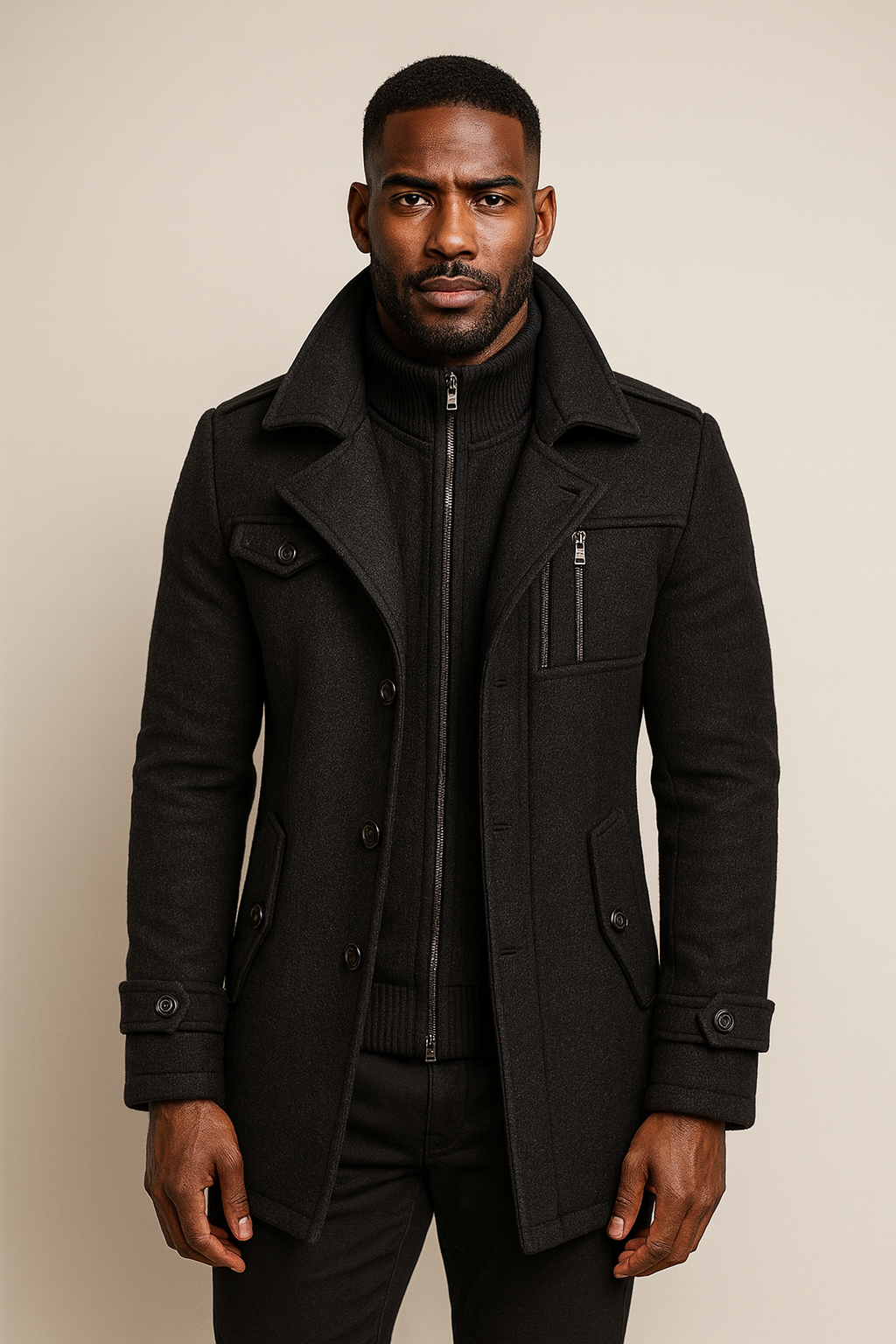 HARRISON OF CALIFORNIA | LONG WINTER COAT FOR MEN