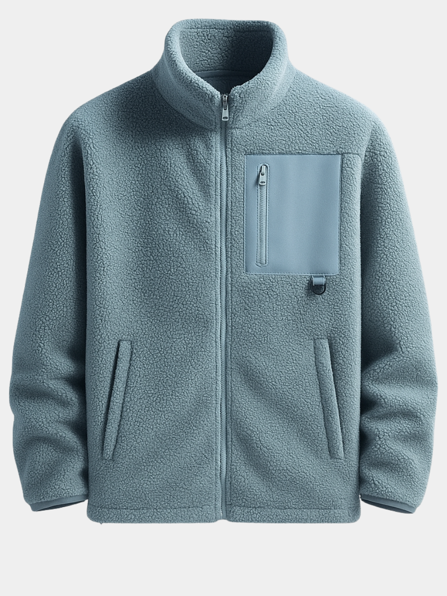 HARRISON OF CALIFORNIA | FLEECE JACKET WITH ZIP FOR MEN