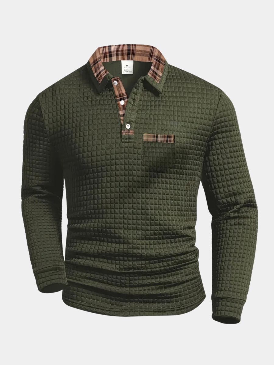 HARRISON OF CALIFORNIA | TEXTURED POLO FOR MEN