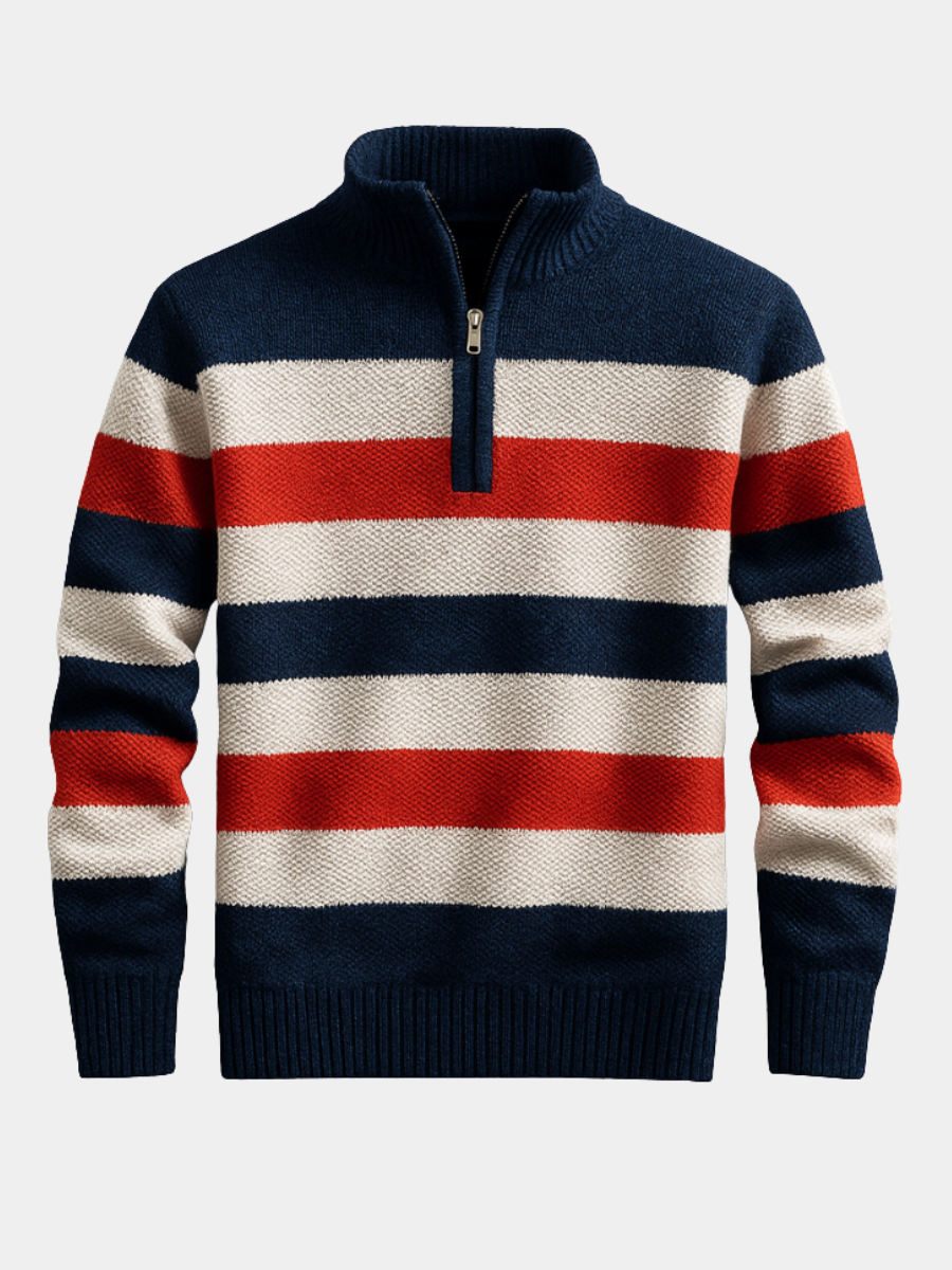 HARRISON OF CALIFORNIA | ELEGANT ZIP PULLOVER FOR MEN
