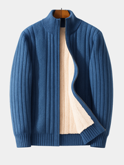 HARRISON OF CALIFORNIA | ELEGANT AND FASHIONABLE CARDIGAN WITH ZIP FOR MEN