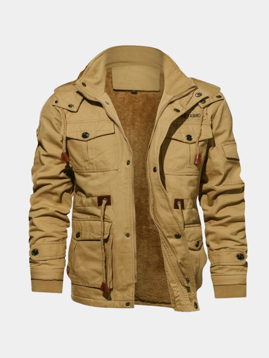 HARRISON OF CALIFORNIA | WINTER JACKET WITH SHERPA LINING FOR MEN