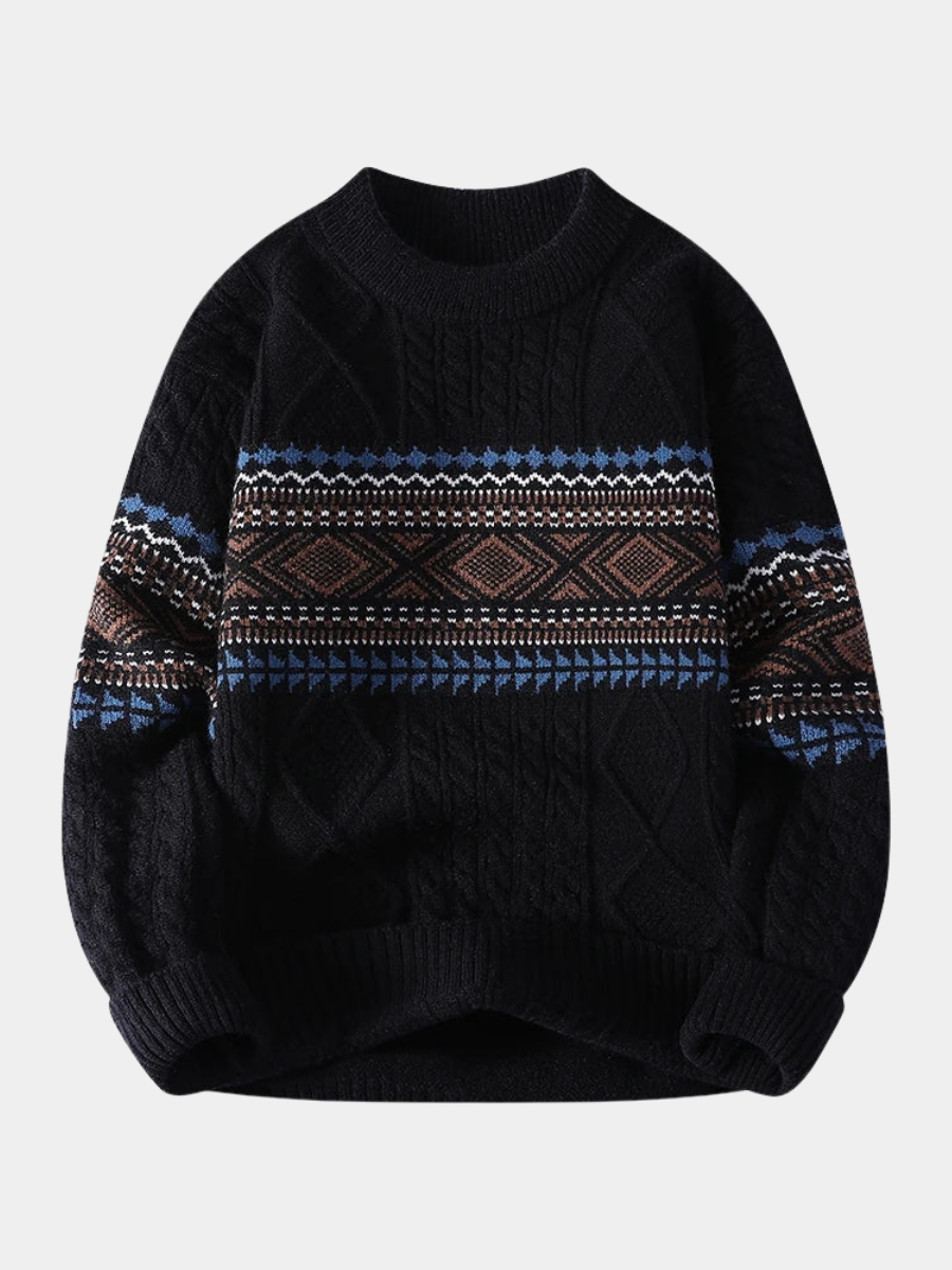 HARRISON OF CALIFORNIA | NORDIC KNIT PULLOVER FOR MEN