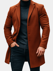 HARRISON OF CALIFORNIA | WOOL TRENCH COAT FOR MEN