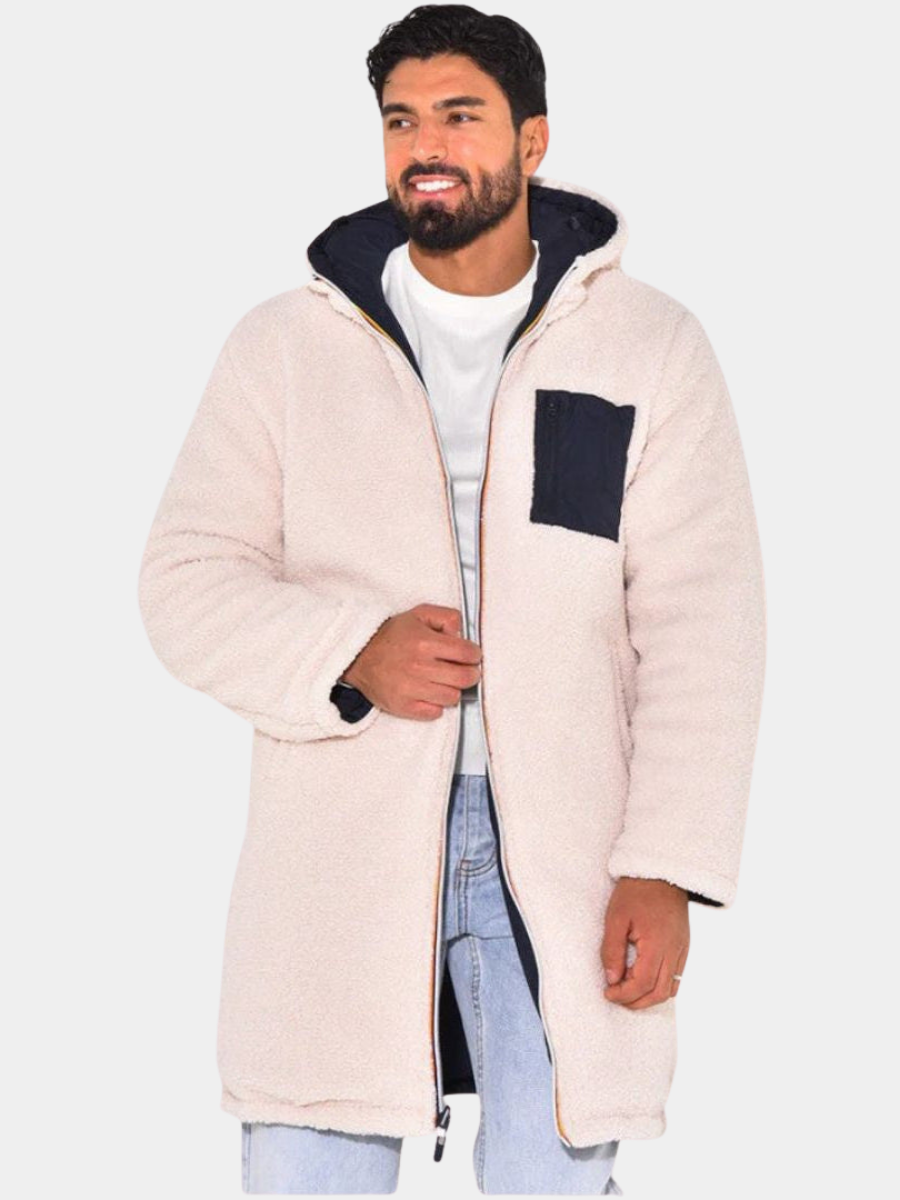HARRISON OF CALIFORNIA | LONG WARM REVERSIBLE COAT FOR MEN