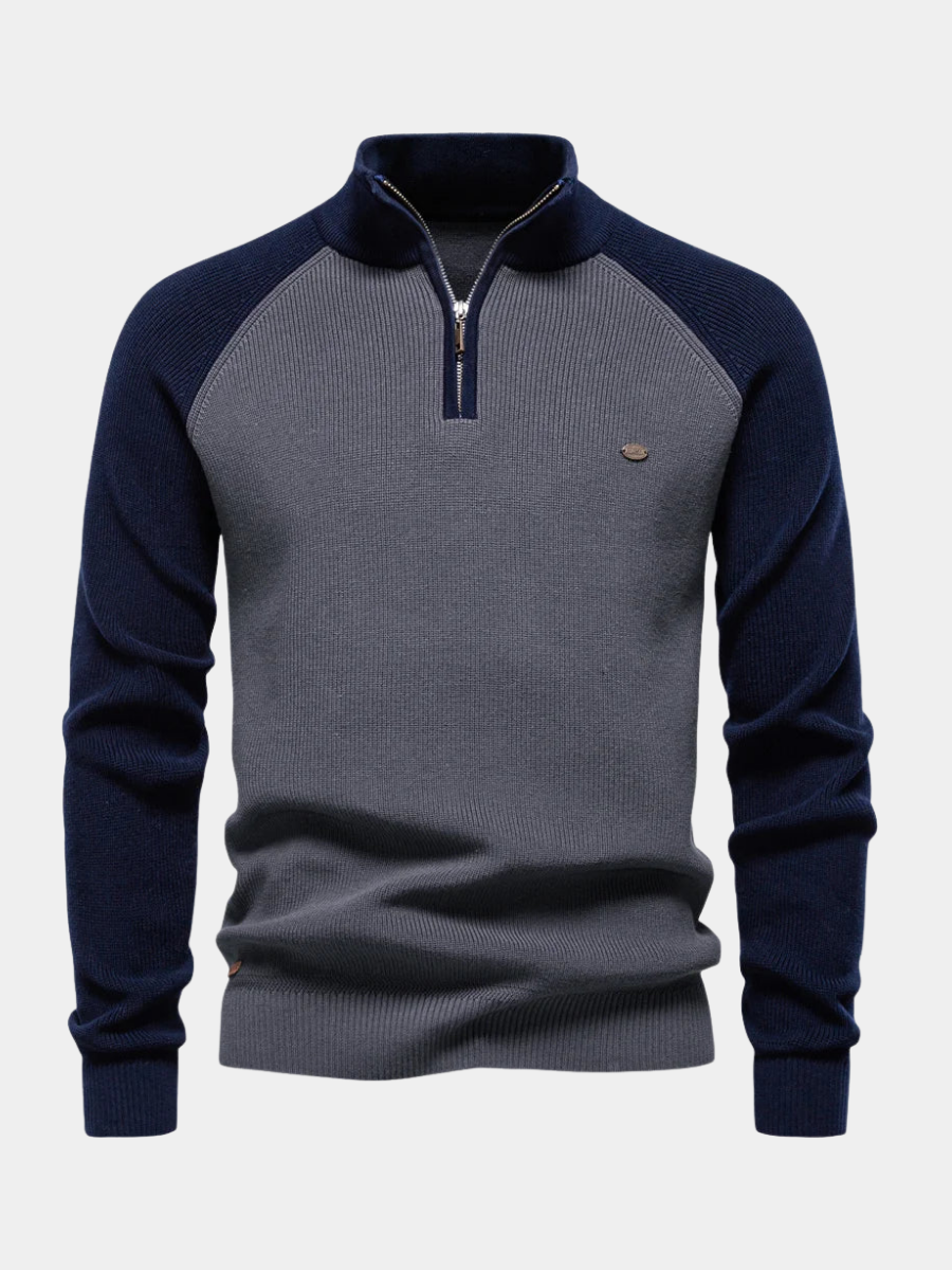 HARRISON OF CALIFORNIA | ZIPPERED PULLOVER FOR MEN