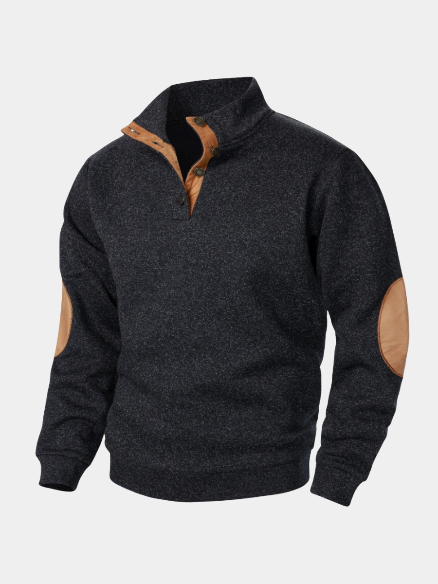 HARRISON OF CALIFORNIA | BUTTON-IN KNIT SWEATER FOR MEN