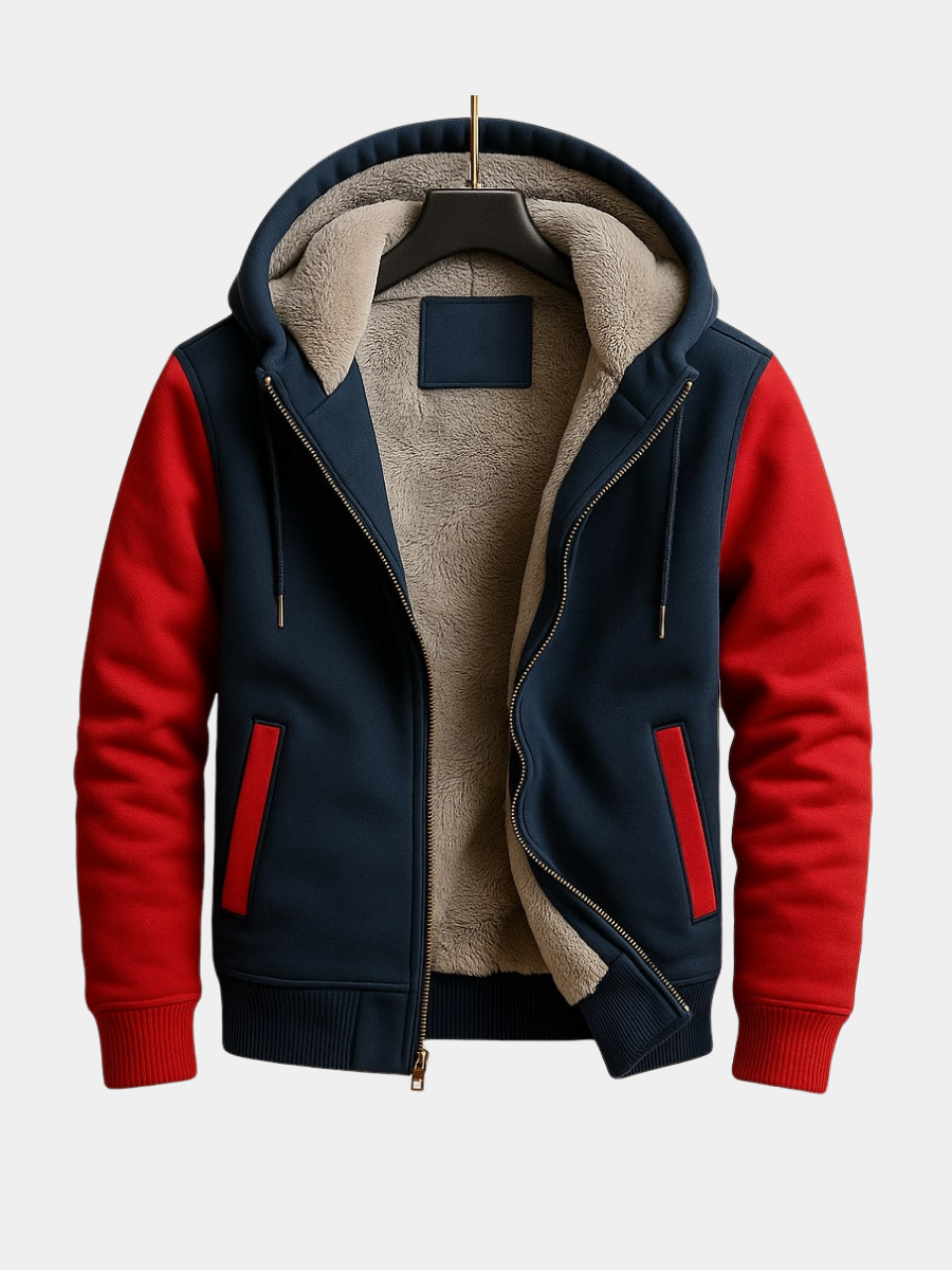HARRISON OF CALIFORNIA | DOUBLE-LAYERED HOODED JACKET FOR MEN