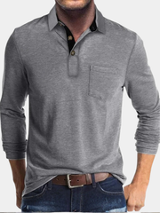 HARRISON OF CALIFORNIA | CLASSIC LONG SLEEVE POLO FOR MEN