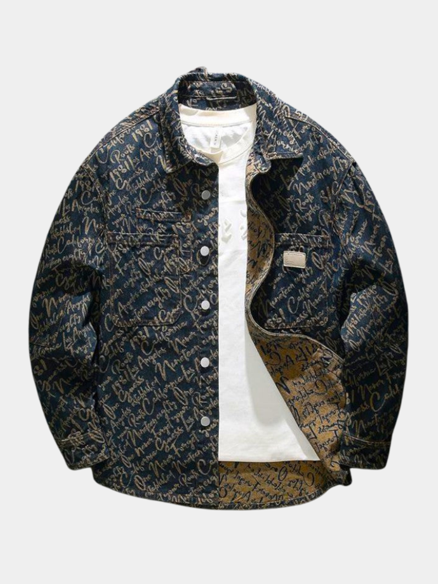 HARRISON OF CALIFORNIA | EMBROIDERED DENIM JACKET FOR MEN