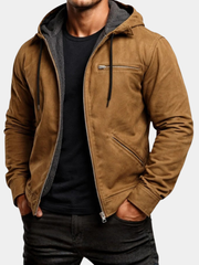HARRISON OF CALIFORNIA | CANVAS HOODIE JACKET FOR MEN