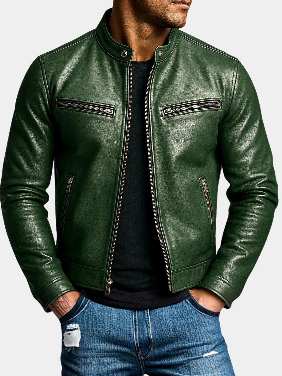 HARRISON OF CALIFORNIA | CLASSIC BIKER JACKET FOR MEN