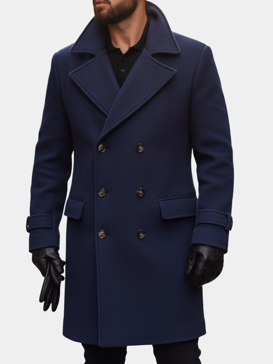 HARRISON OF CALIFORNIA | CLASSIC WOOL COAT FOR MEN