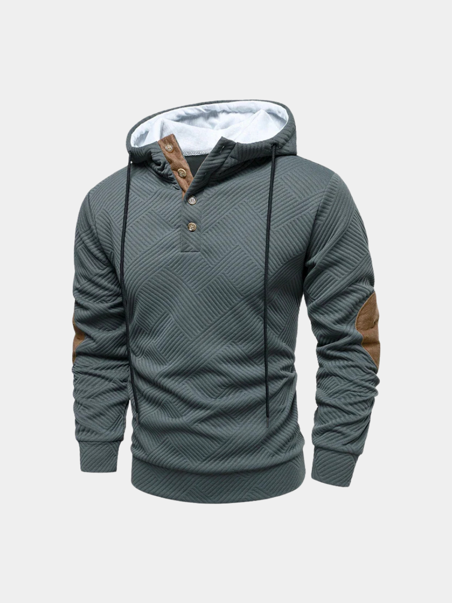 HARRISON OF CALIFORNIA | SLIM FIT HALF-BUTTON SWEATER FOR MEN