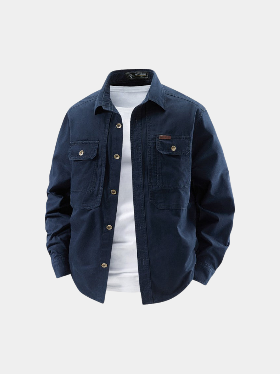 HARRISON OF CALIFORNIA | LONG SLEEVE UTILITY SHIRT FOR MEN