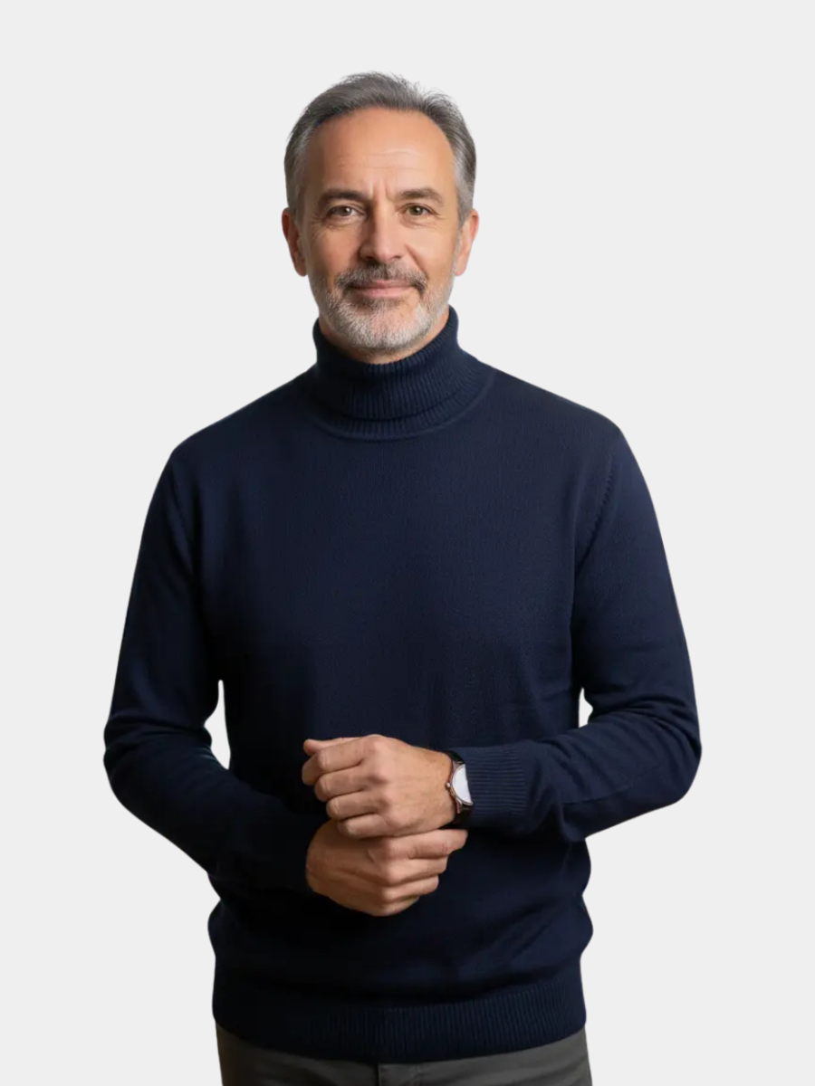 HARRISON OF CALIFORNIA | CLASSIC TURTLENECK SWEATER FOR MEN