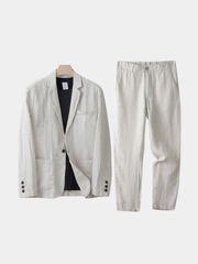 HARRISON OF CALIFORNIA | LINEN BLEND SUIT FOR MEN