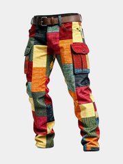 HARRISON OF CALIFORNIA | PATCHWORK CARGO PANTS FOR MEN