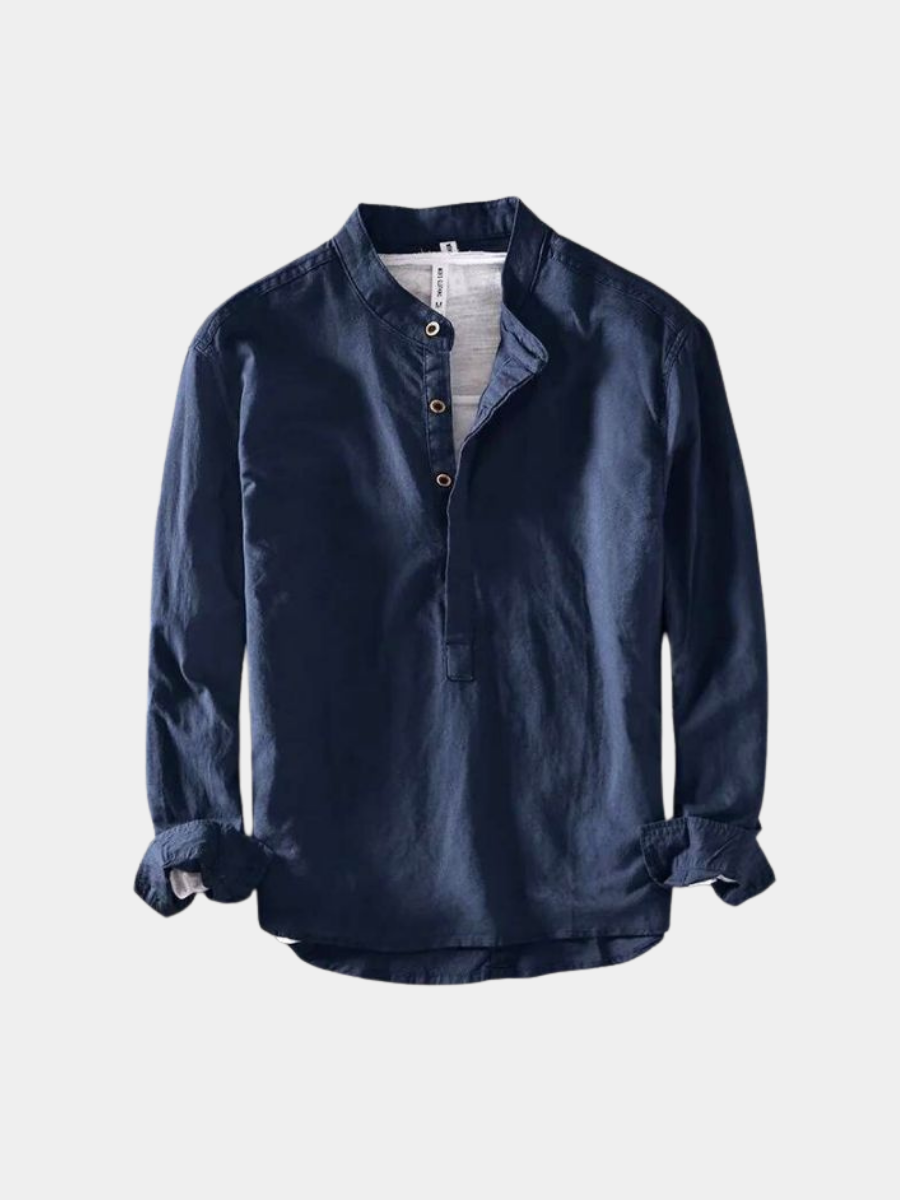 HARRISON OF CALIFORNIA | MINIMALIST LINEN SHIRT FOR MEN