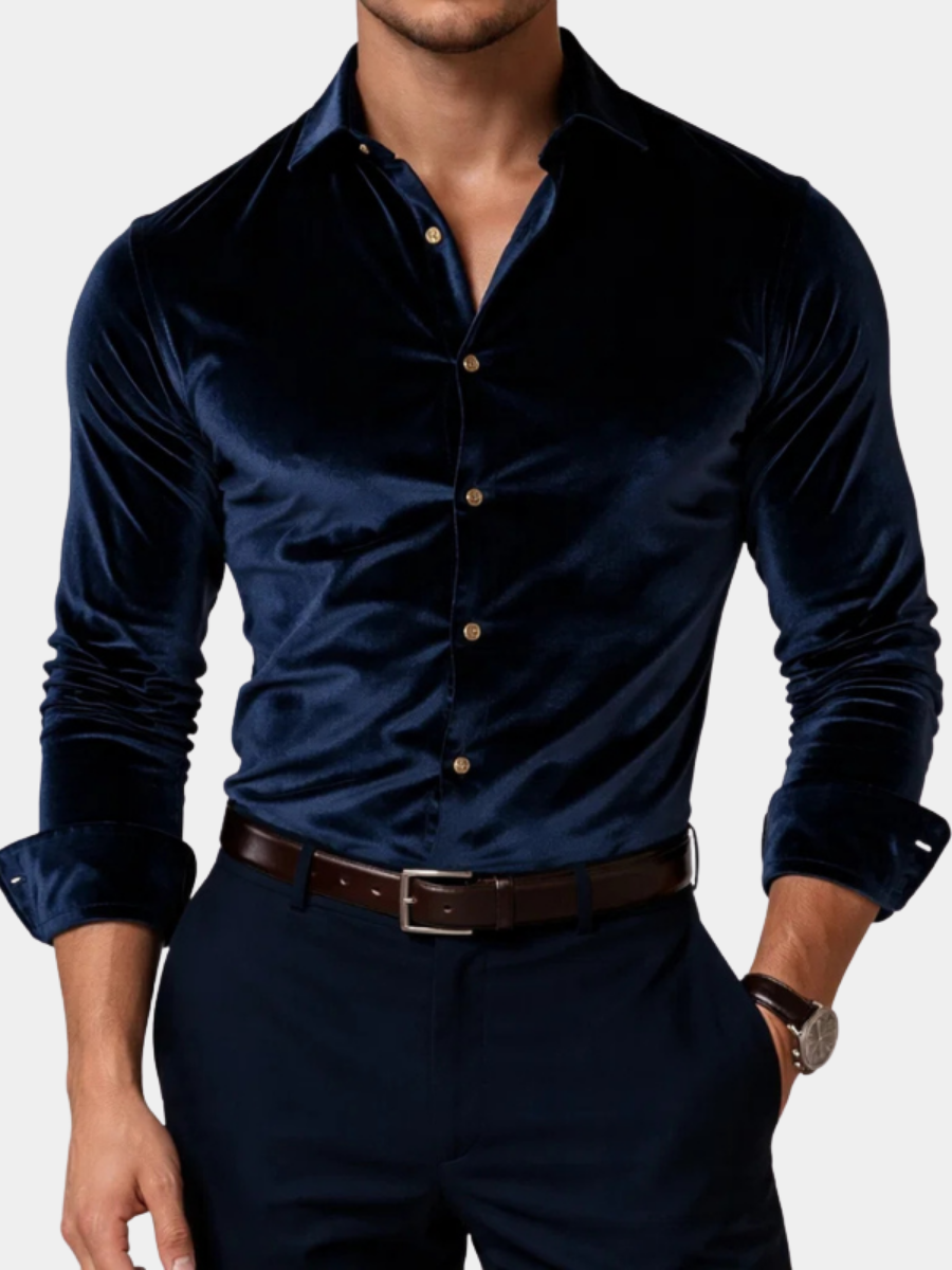 HARRISON OF CALIFORNIA | VELVET SHIRT FOR MEN